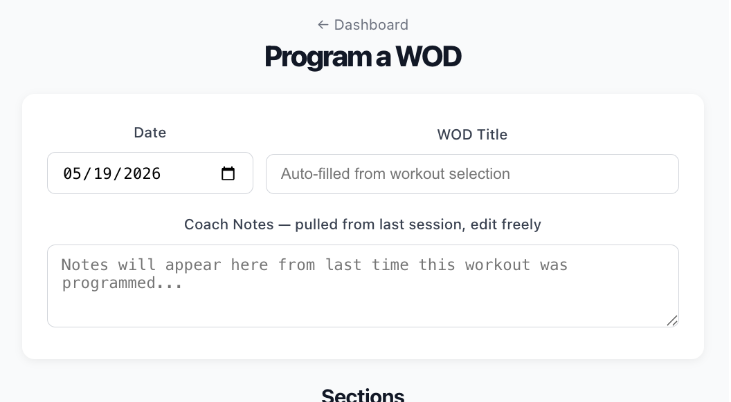 Program WOD